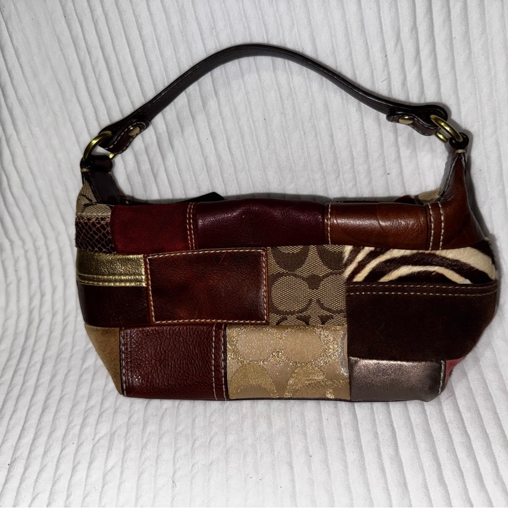 Coach Multicolor Patchwork Shoulder Bag